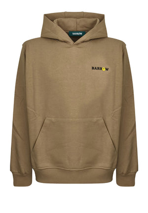 Felpa con cappuccio cammello unisex Barrow in cotone
