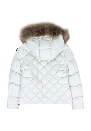 Giubbino Lotus bambina Blauer bianco in nylon