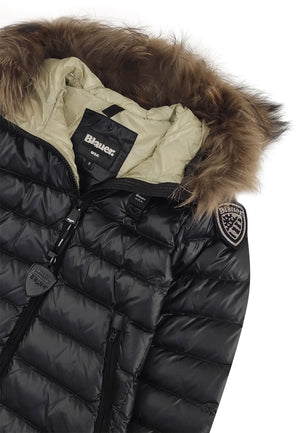 Giubbino Kristin bambina Blauer nero in nylon | ViaMonte Shop