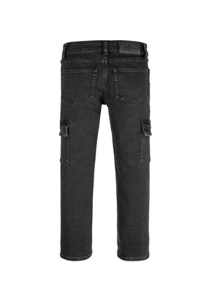 Jeans bambino Calvin Klein nero in denim