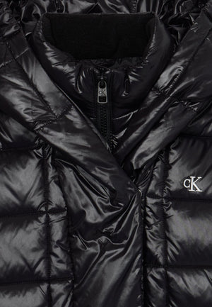Giubbino bambina Calvin Klein Jeans nero in nylon