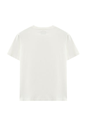 T-shirt bambino C.P. Company bianca in cotone