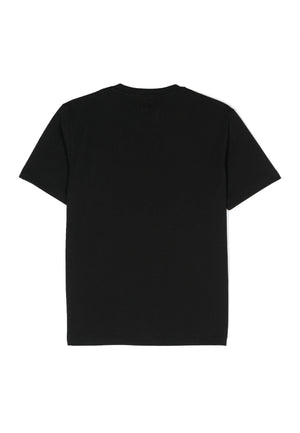 T-shirt bambino C.P. Company nera in cotone