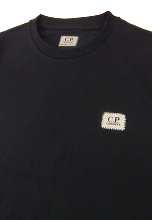 T-shirt bambino C.P. Company blu navy in cotone