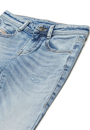 Jeans bambina Diesel blu in denim