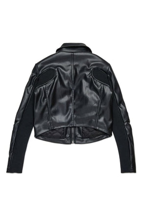 Giubbino corto bambina Diesel Kid in tessuto spalmato