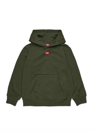 Felpa bambino Diesel kid verde in cotone