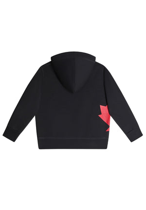 Felpa bambino Dsquared2 nera in cotone