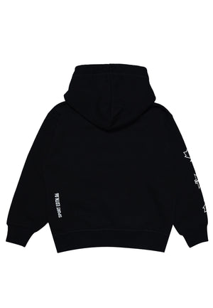 Felpa bambino Dsquared2 nera in cotone