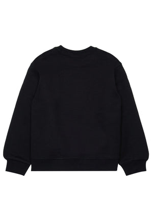 Felpa bambino Dsquared2 nera in cotone
