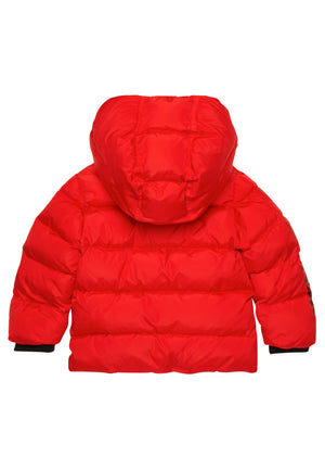 Giubbino neonato Dsquared2 rosso in nylon