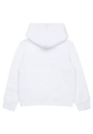 Felpa bambino Dsquared2 bianca in cotone