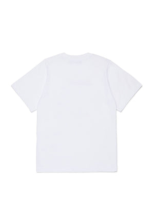 T-shirt bambino Dsquared2 bianca in cotone