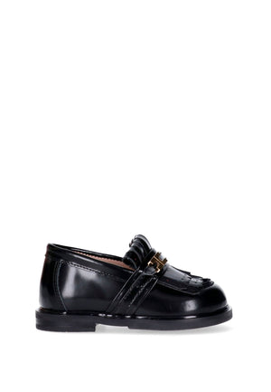 Elisabetta Franchi mocassino nero bambina in pelle