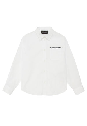 Camicia bambino Emporio Armani bianca in cotone