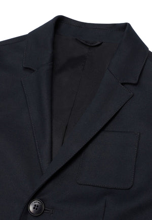 Giacca bambino Emporio Armani blu navy in misto viscosa