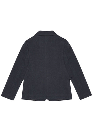 Giacca bambino Emporio Armani blu navy in misto viscosa