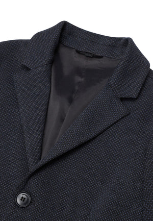 Giacca bambino Emporio Armani blu navy in misto viscosa