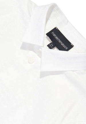 Camicia neonato Emporio Armani bianca in cotone