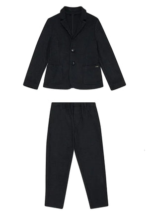 Abito neonato Emporio Armani blu in misto viscosa