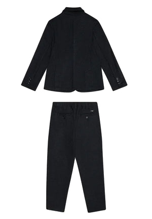 Abito neonato Emporio Armani blu in misto viscosa