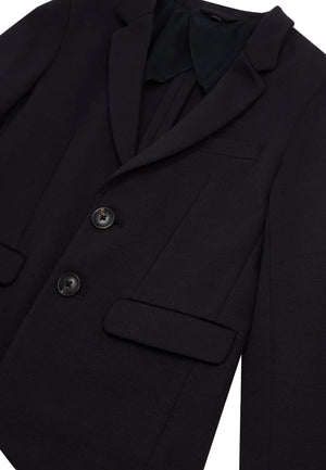 Giacca bambino Emporio Armani blu navy in misto viscosa