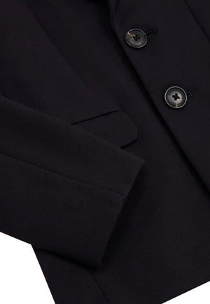 Giacca bambino Emporio Armani blu navy in misto viscosa