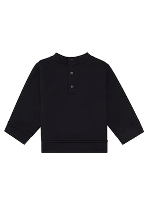 Felpa per neonato Emporio Armani blu in modal