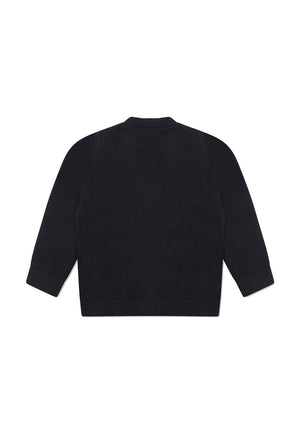 Emporio Armani maglia cardigan blu navy neonato in cotone