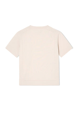 Emporio Armani t-shirt beige bambino in cotone
