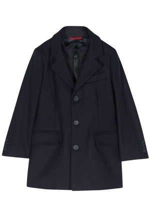 Cappotto bambino Fay nero in lana