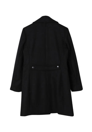 Cappotto bambina Fay nero in lana