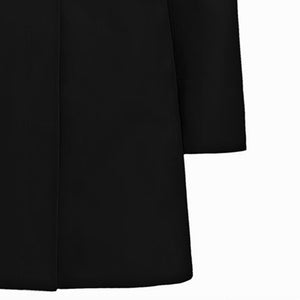 Giacca lunga bambina K-Way Mathilde bonded nera in tessuto tecnico