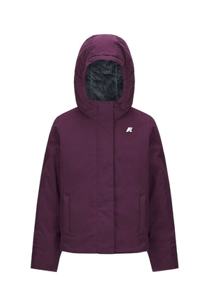 Giubbino bambina K-Way P. Lily soft touch marmotta viola in nylon