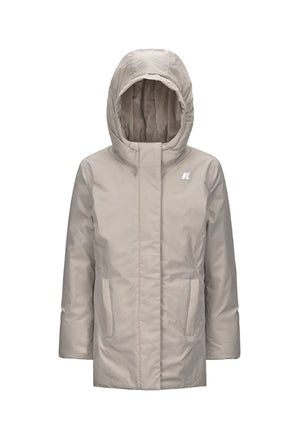 Giubbino bambina K-Way P. Denise soft touch marmotta beige in nylon