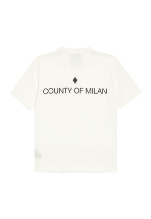 T-shirt bambino Marcelo Burlon County of Milan kids bianca in cotone