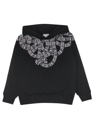 Felpa bambino Marcelo Burlon County of Milan nera in cotone | ViaMonte Shop