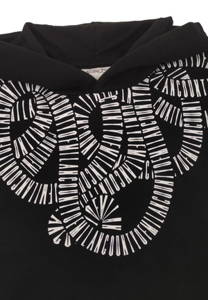 Felpa bambino Marcelo Burlon County of Milan nera in cotone | ViaMonte Shop