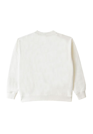 Felpa bambina MC2 Saint Barth kids bianca in misto cotone
