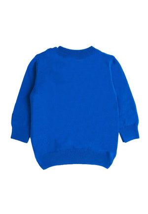 Maglia Douglas bambino MC2 Saint Barth kids bluette in misto cashmere