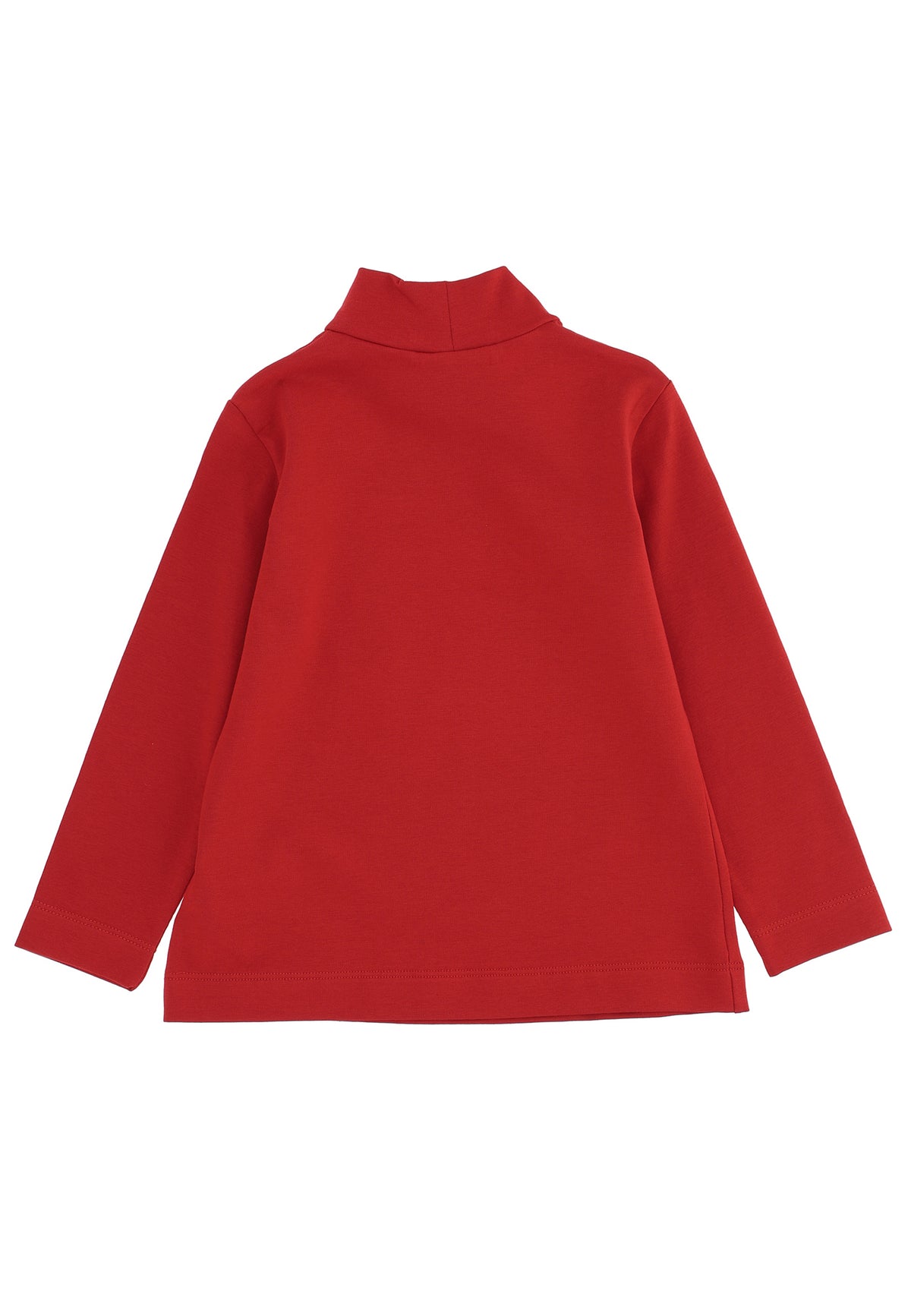 Lupetto bambina Monnalisa rosso in jersey di cotone