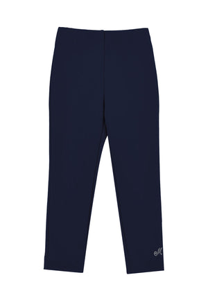 Leggings bambina Monnalisa nero in viscosa