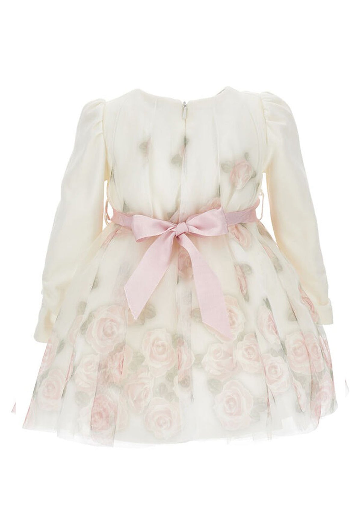 Vestito neonata Monnalisa bianco in tulle