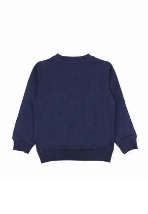 Felpa bambino Moschino Kids blu in cotone