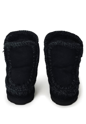 Stivaletti Eskimo bambina Mou kids neri in pelle scamosciata
