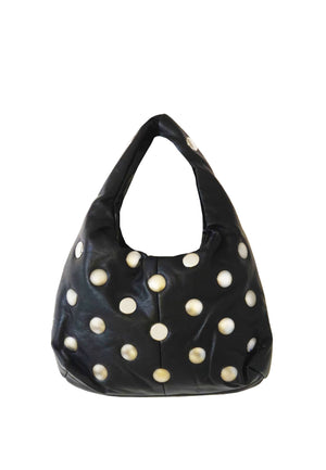 Borsa bambina MSGM nera in ecopelle