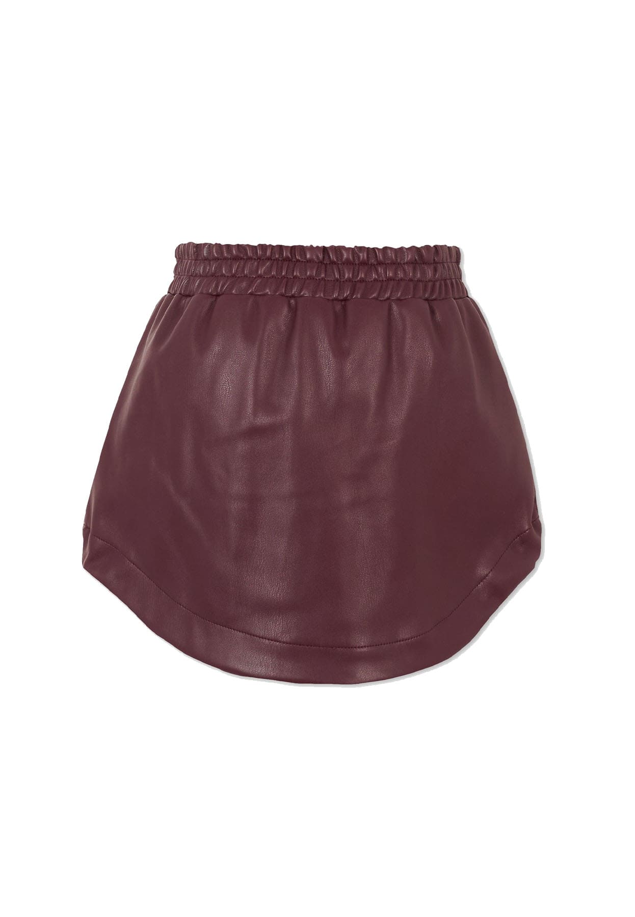 Gonna MSGM bambina bordeaux in similpelle