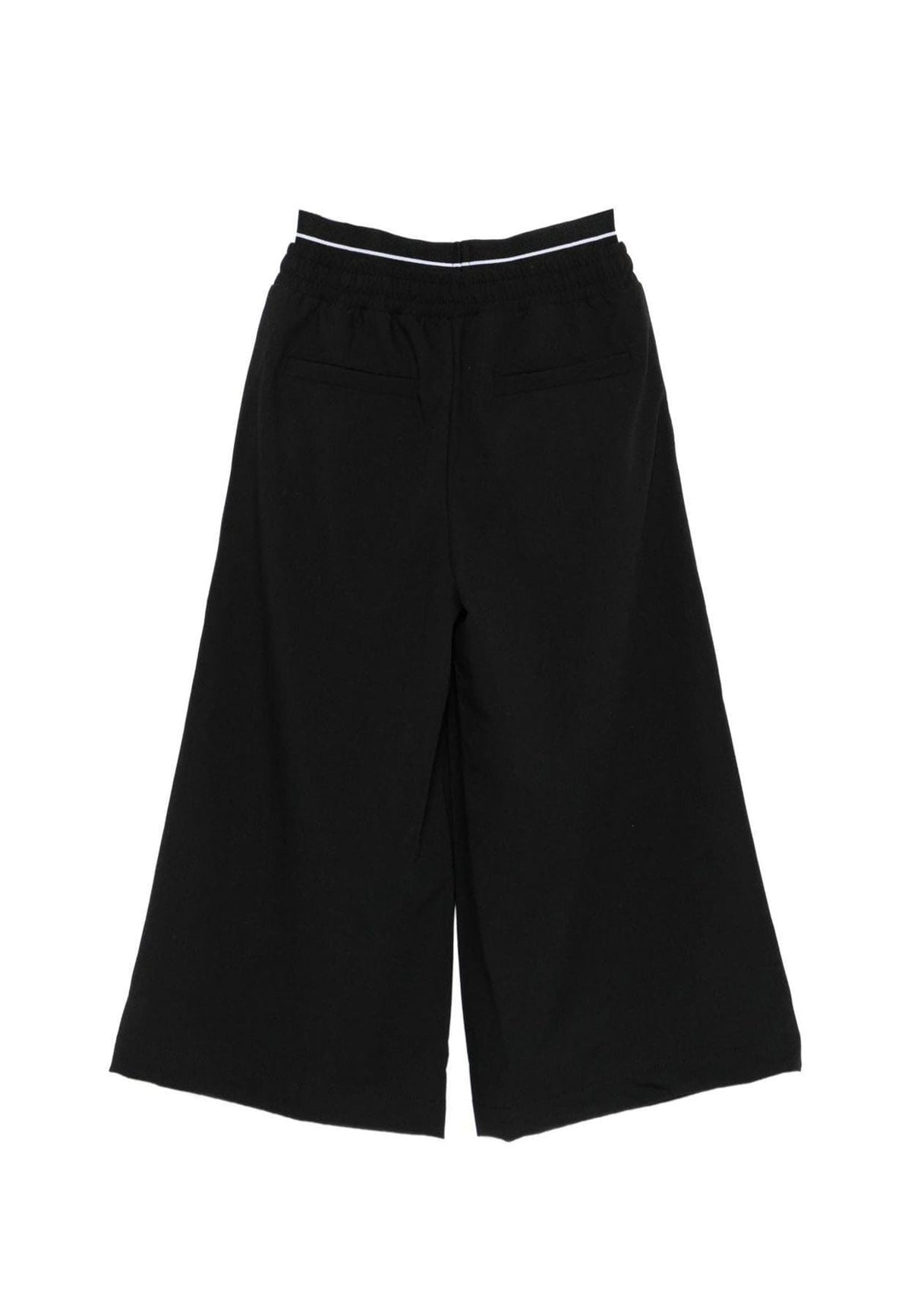 Pantalone MSGM unisex nero in misto viscosa