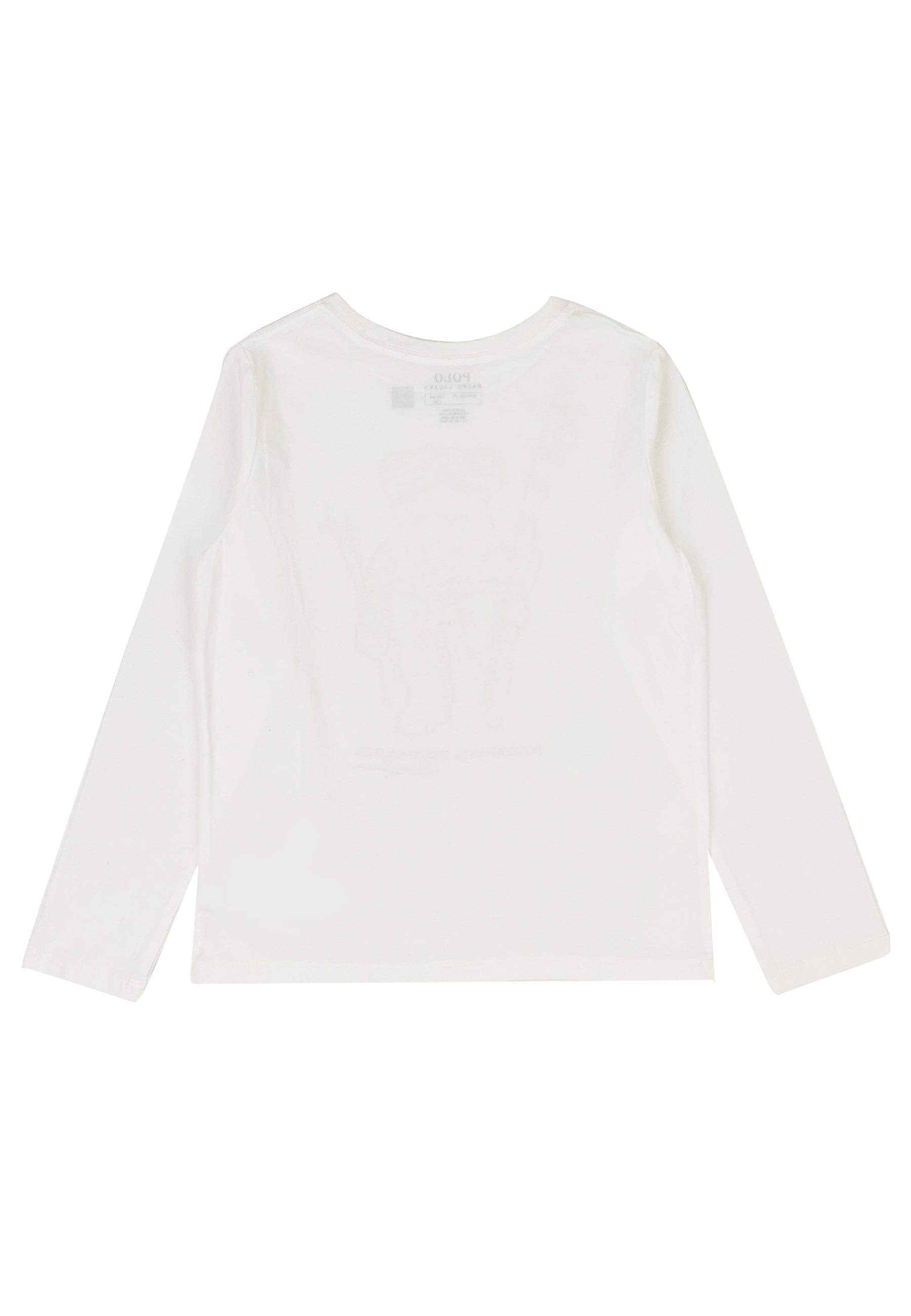 Ralph Lauren t-shirt bear bianca bambina in cotone