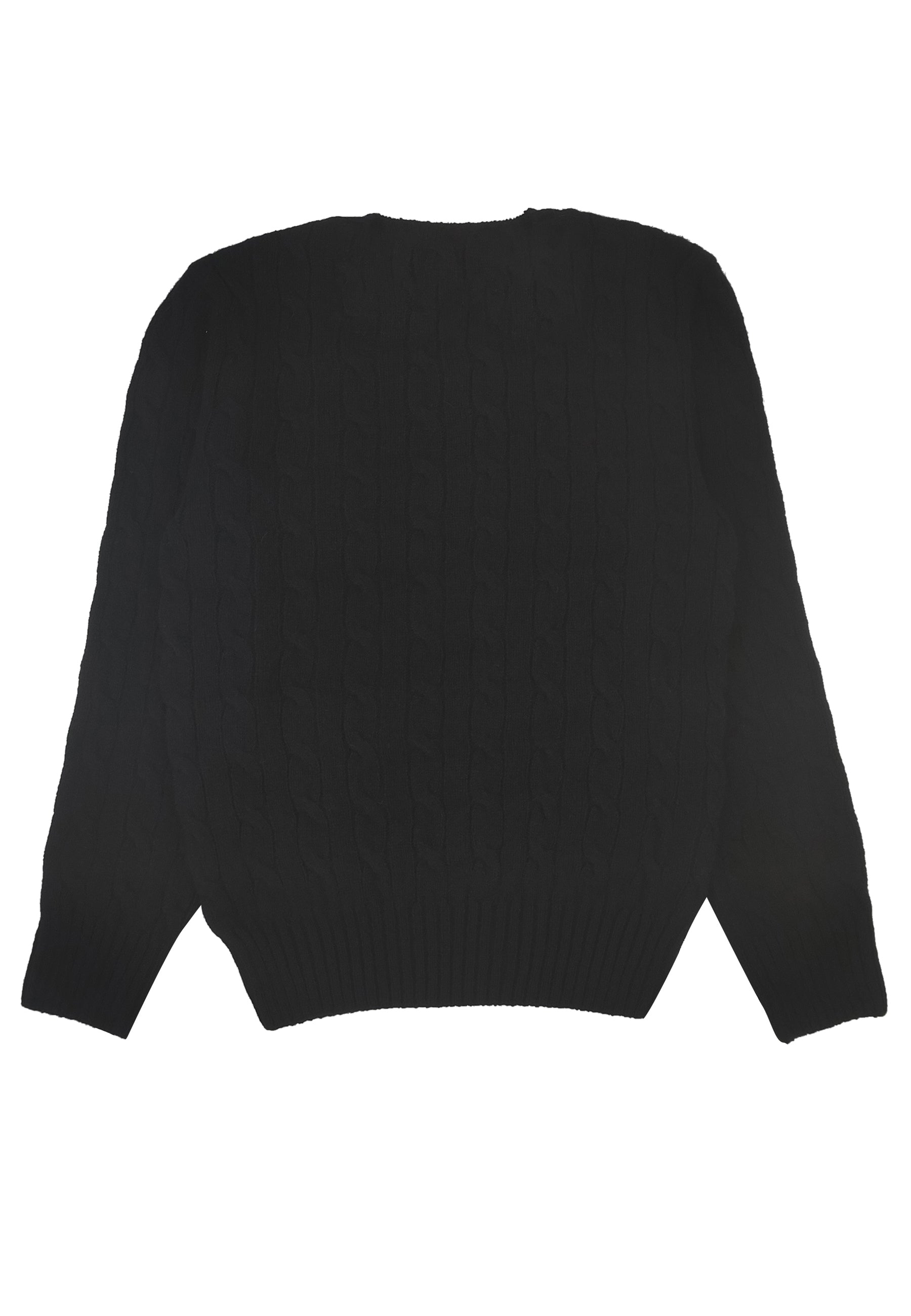 Ralph Lauren maglia nera bambino in misto cashmere